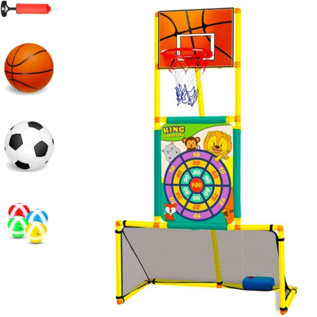 🏀⚽ لعبة الرياضة 3 في 1 – Basketball Stands 🎯🎉